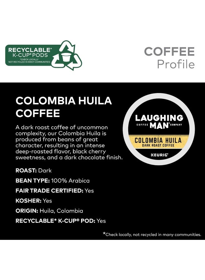 Laughing Man Colombia Huila Dark Roast Coffee Pods - Image 3